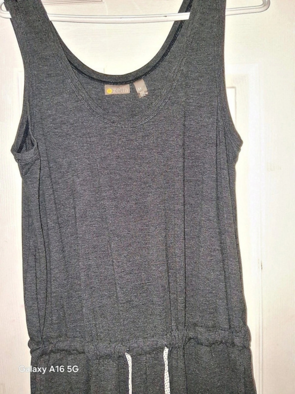 zella Gwen Sleeveless Knit Jumpsuit Gray Medium
